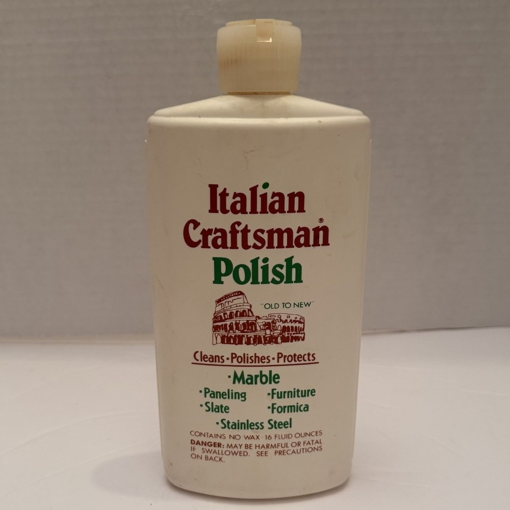 Italian Craftsman Polish Marble Paneling Furniture Slate Formica Stainless Steel